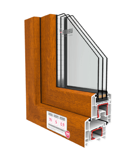 REHAU DELIGHT-DESIGN Золотой дуб