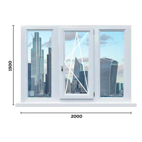 Окно 2000 мм