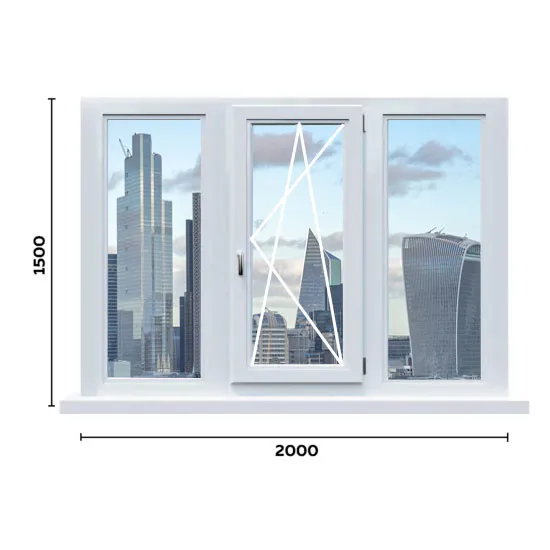 Окно 2000 мм