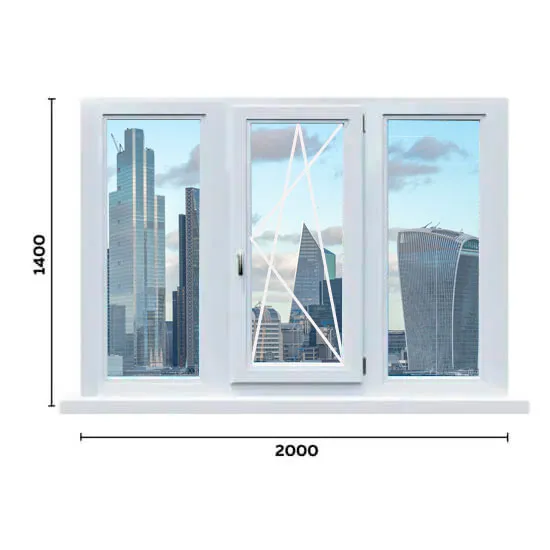 Окно 2000 мм