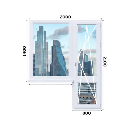 Балконный блок 2000 мм