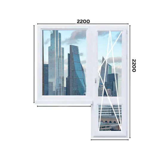 Балконный блок 2200 мм